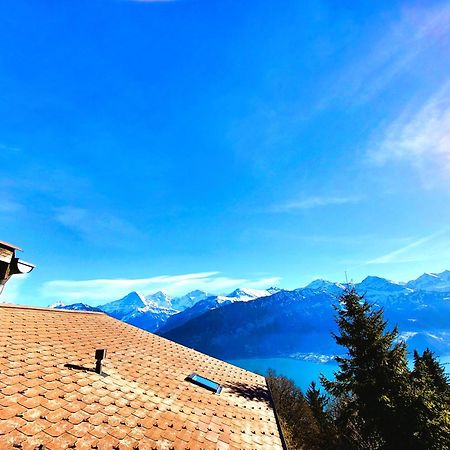 Chalet Lilo 4 Zimmer big View Beatenberg Exterior foto