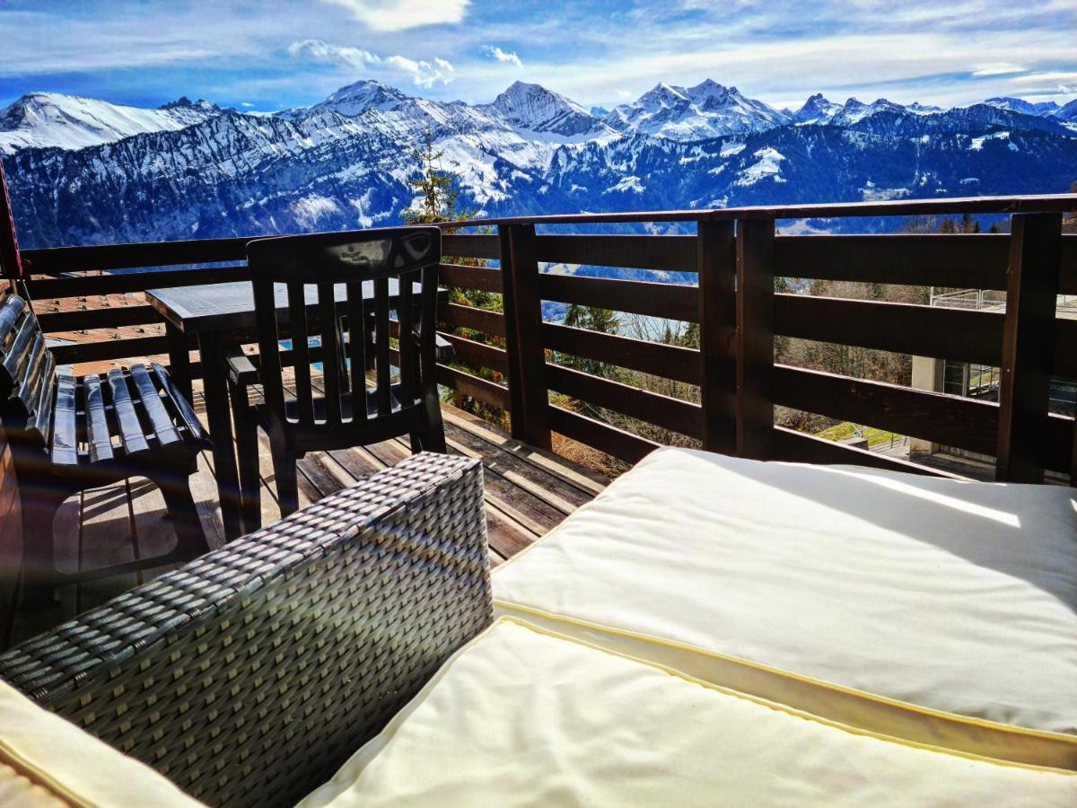 Chalet Lilo 4 Zimmer big View Beatenberg Exterior foto