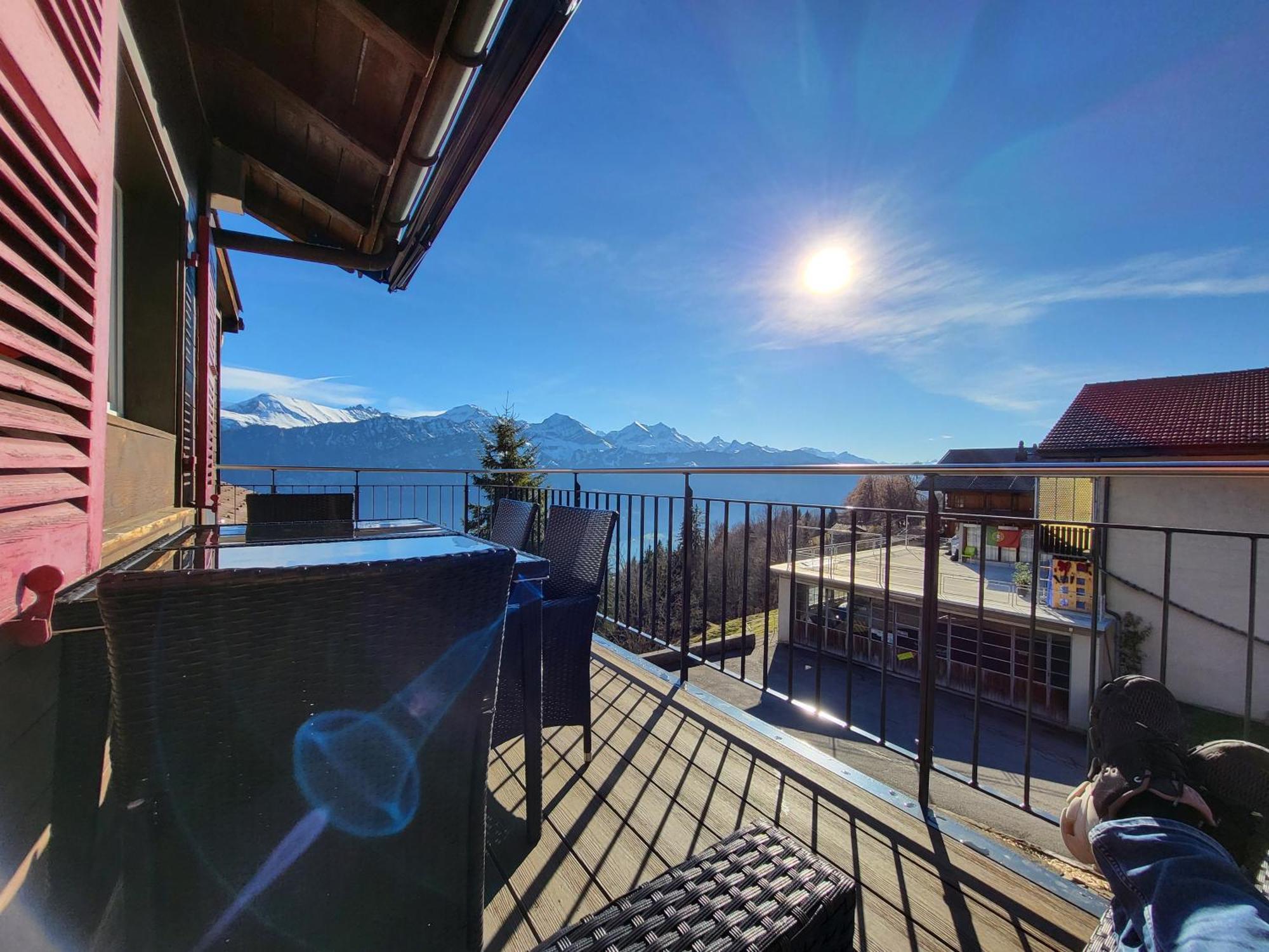 Chalet Lilo 4 Zimmer big View Beatenberg Exterior foto