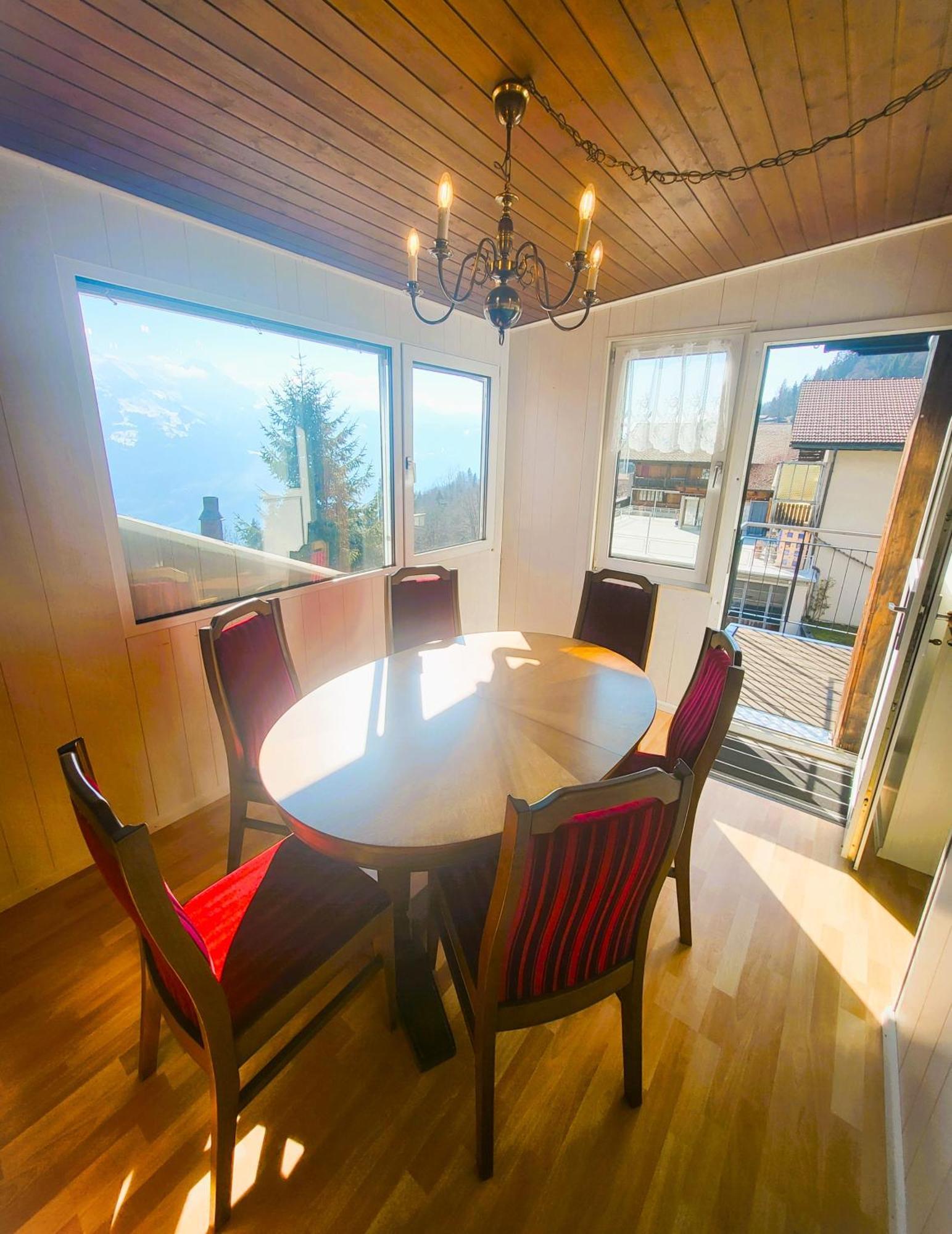Chalet Lilo 4 Zimmer big View Beatenberg Exterior foto